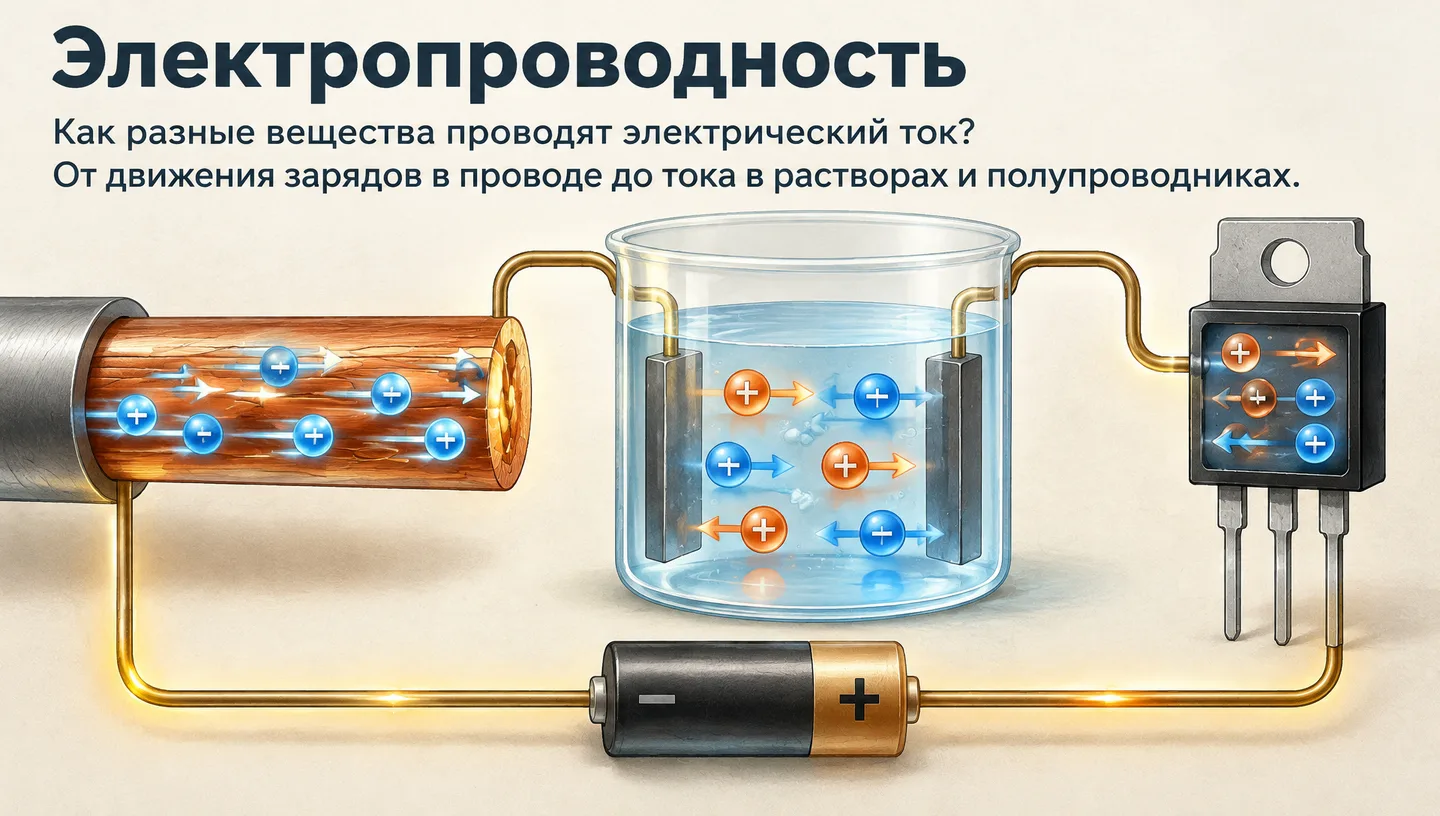 Первый слайд: Электропроводность