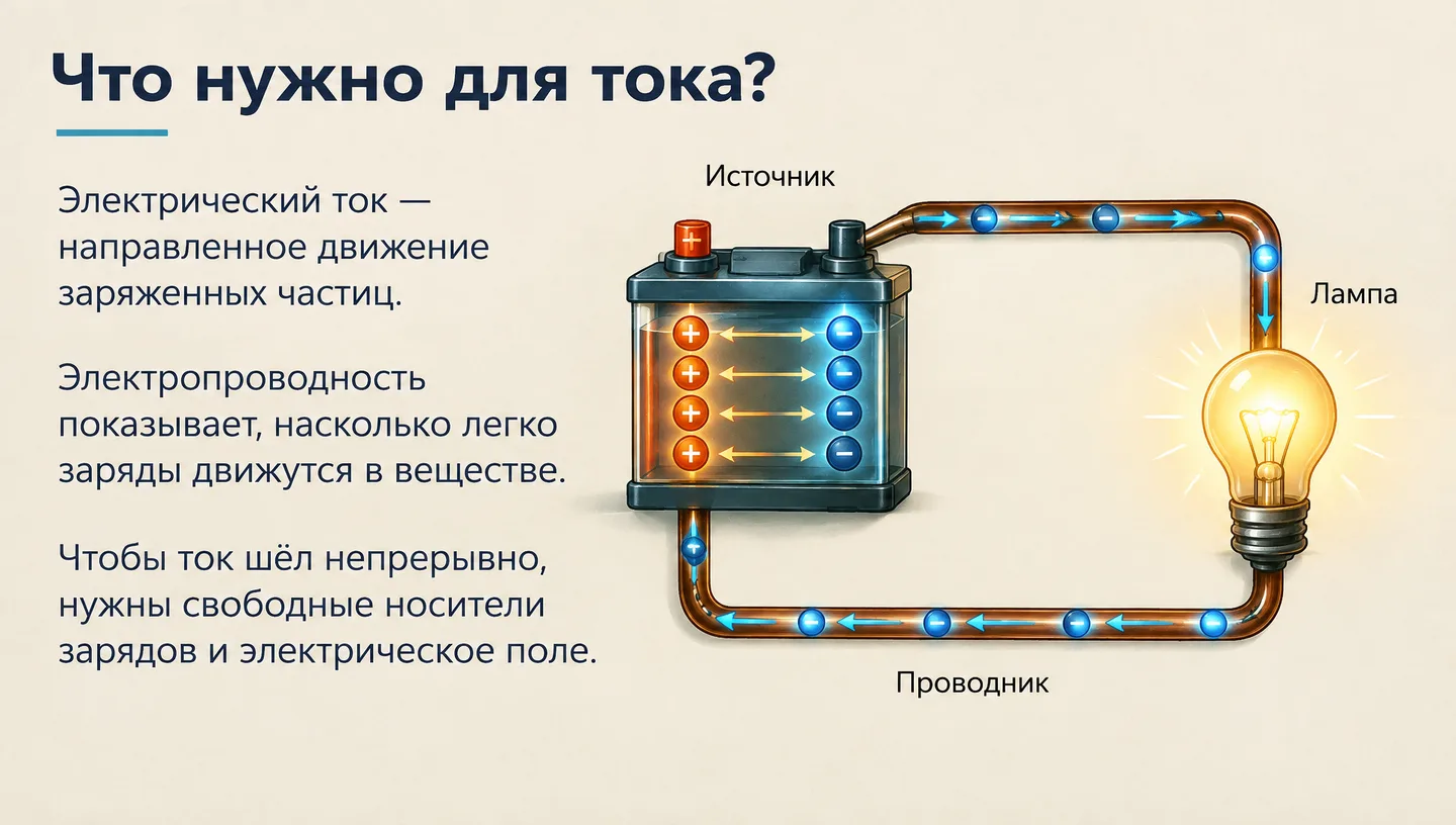 Что нужно для тока?