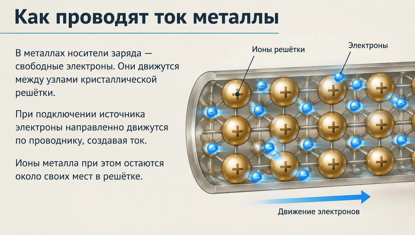 Как проводят ток металлы