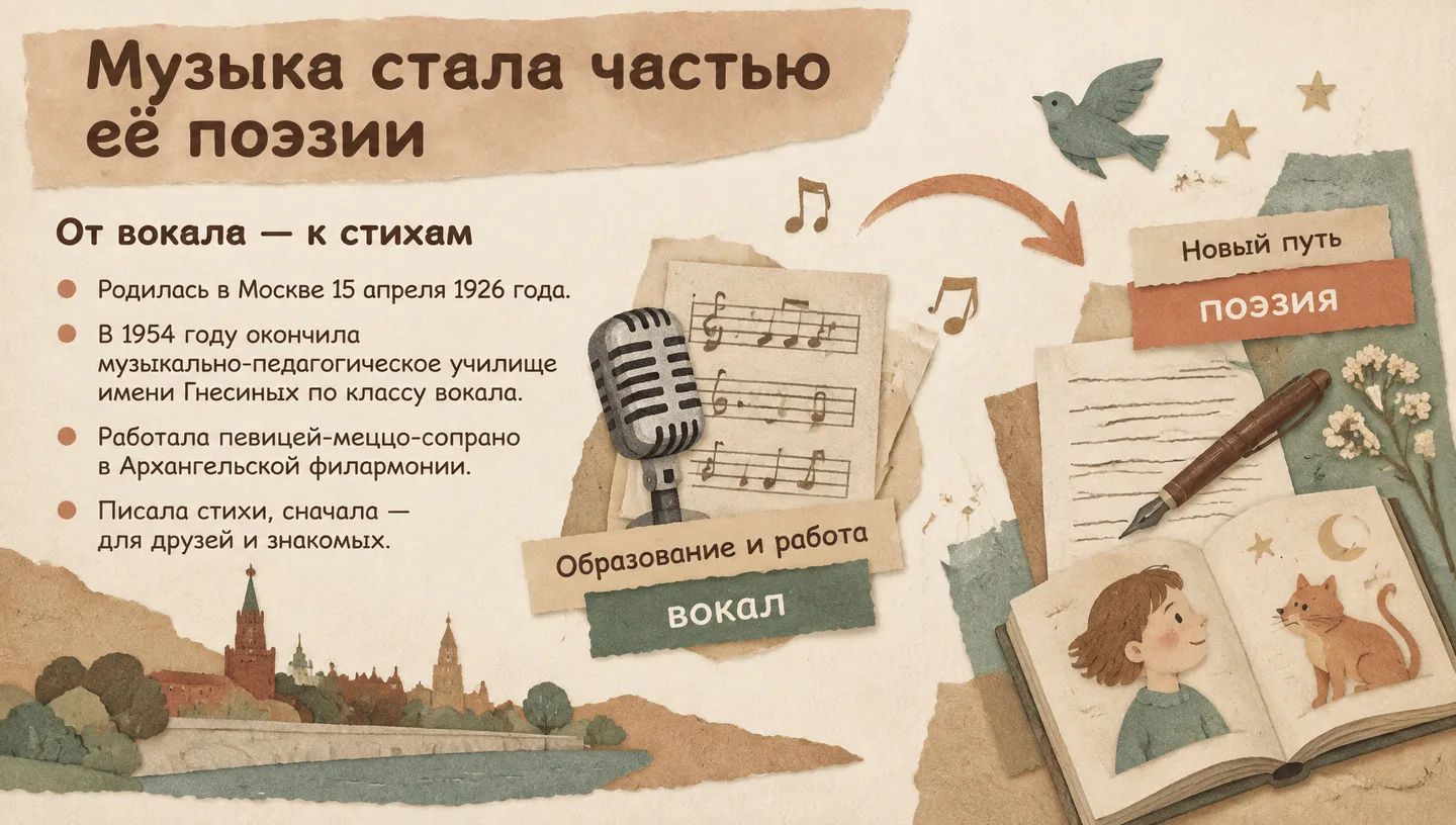 Музыка стала частью её поэзии