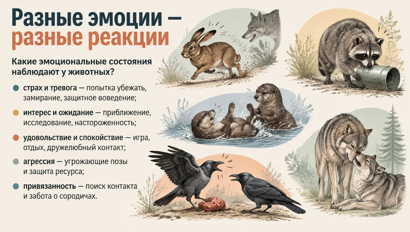 Разные эмоции — разные реакции