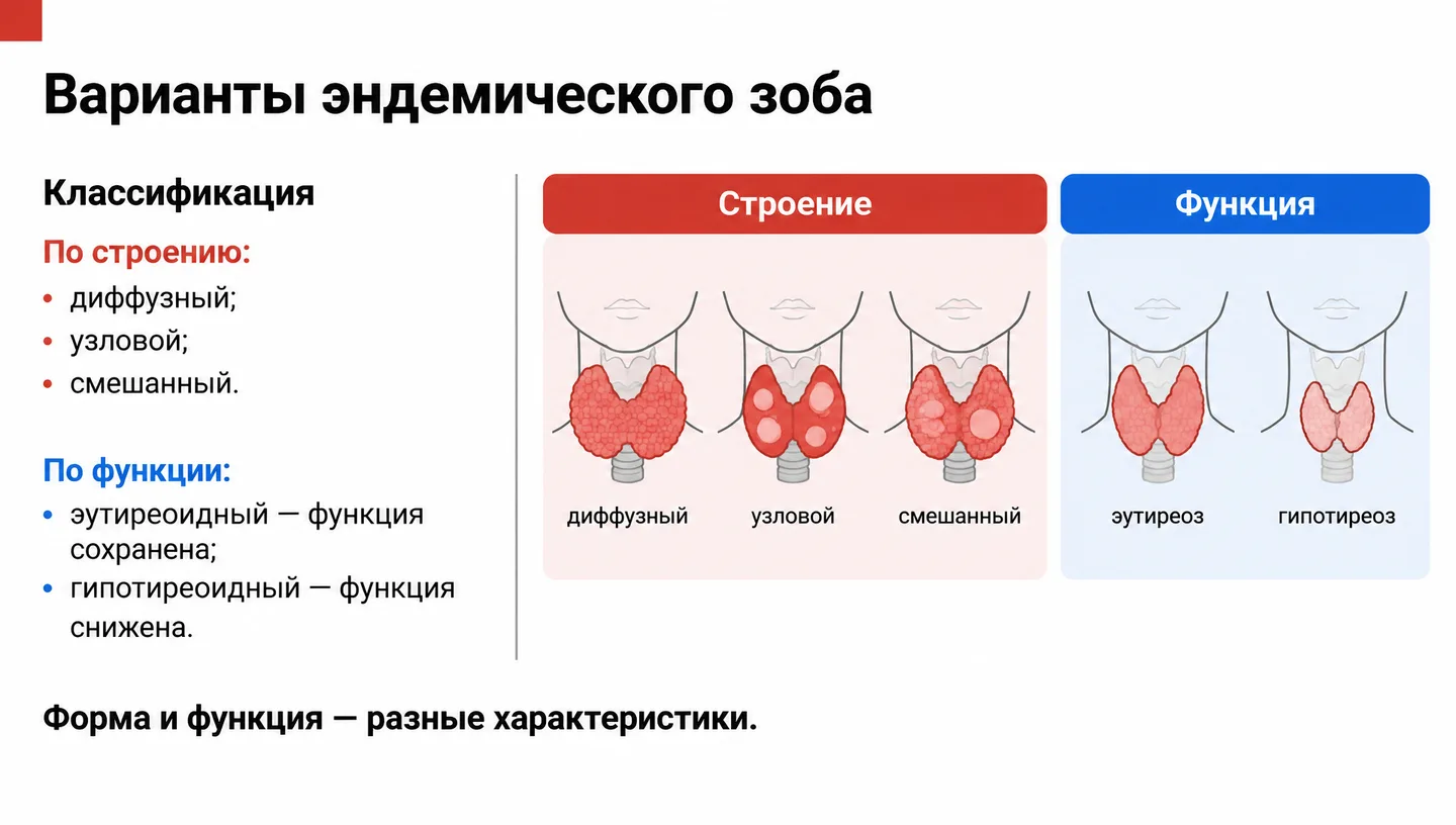 Варианты эндемического зоба