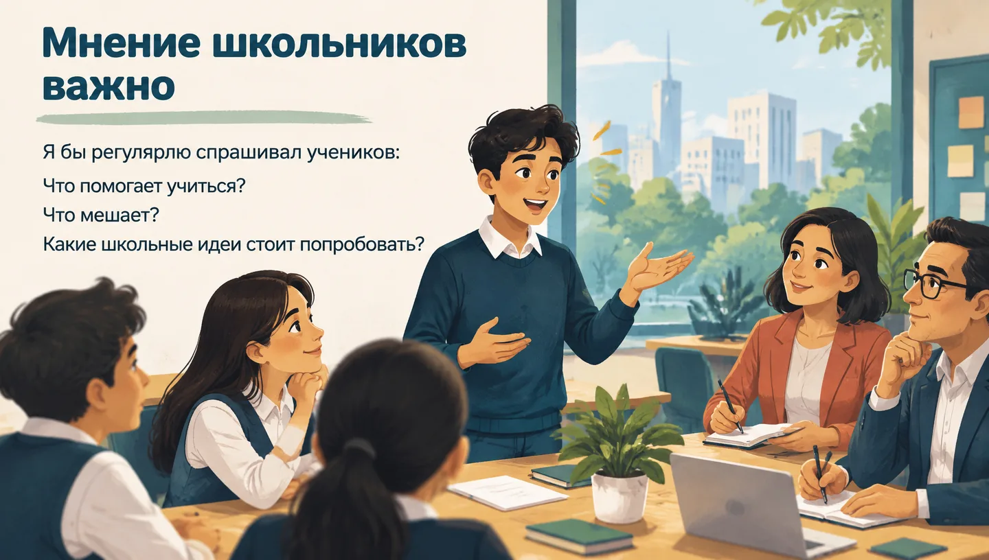 Мнение школьников важно