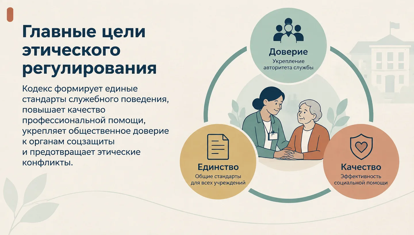 Главные цели этического регулирования