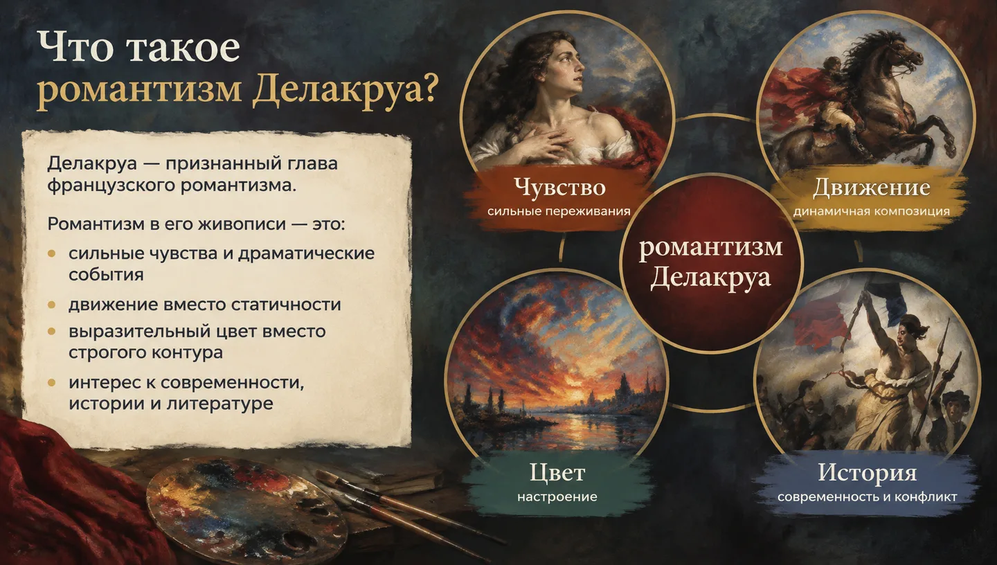 Что такое романтизм Делакруа?