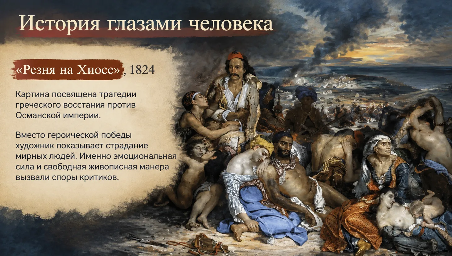 История глазами человека
