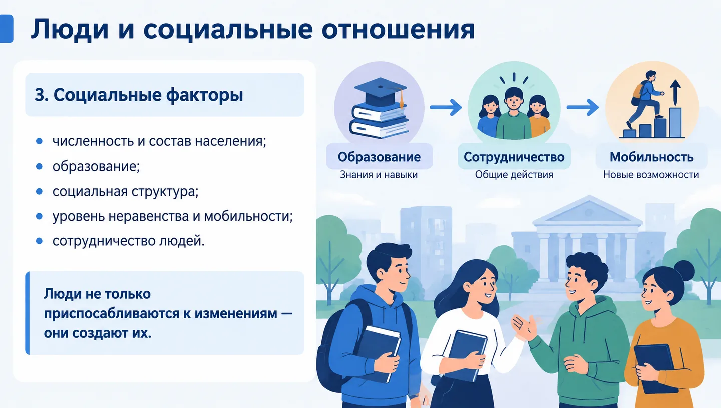 Люди и социальные отношения