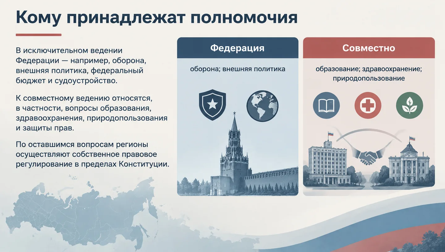 Кому принадлежат полномочия