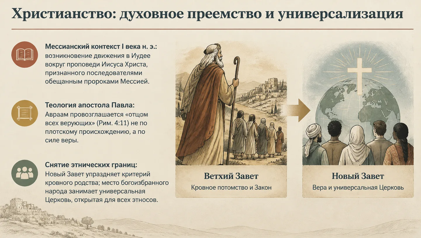 Христианство: духовное преемство и универсализация