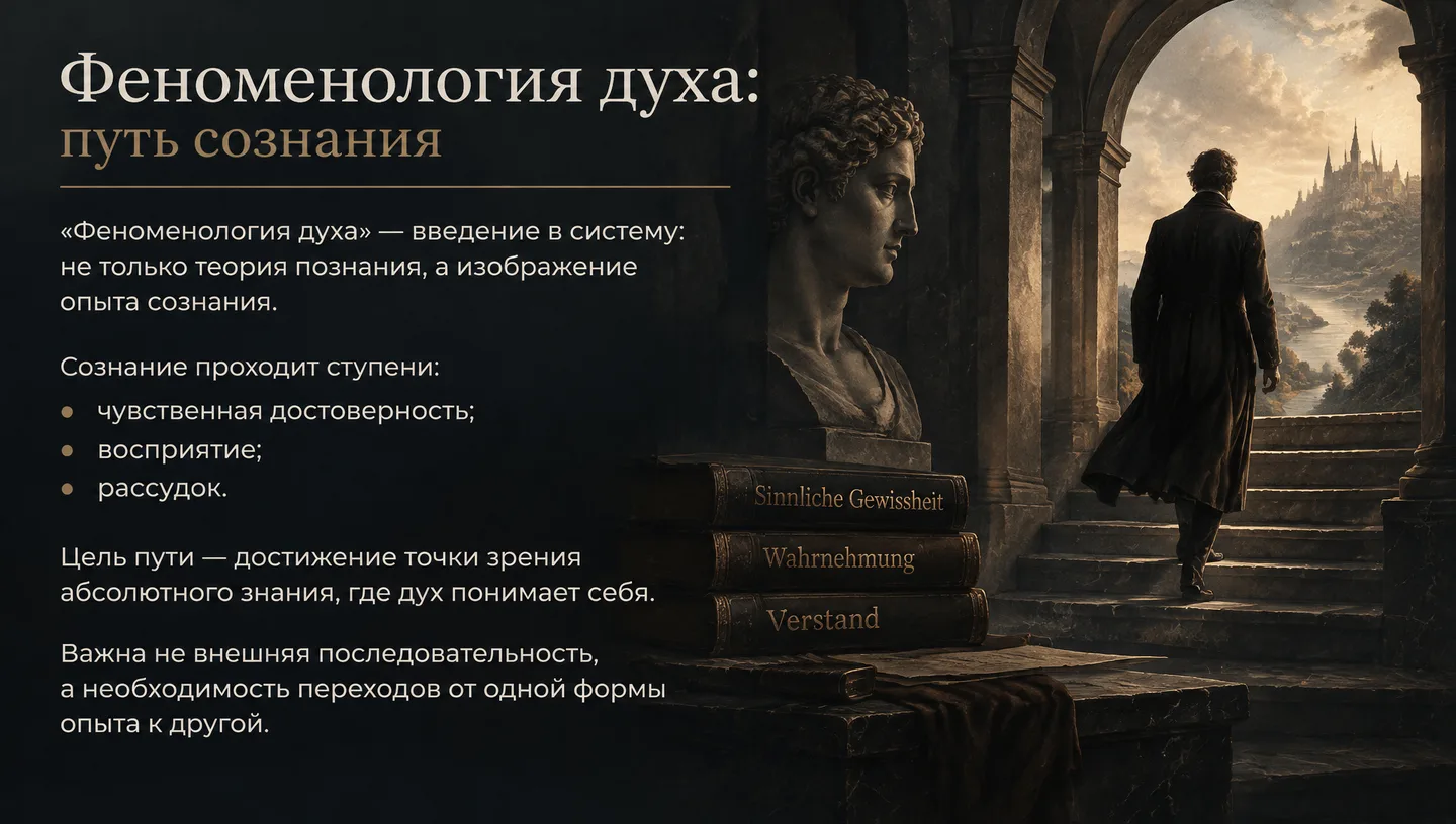 Феноменология духа: путь сознания