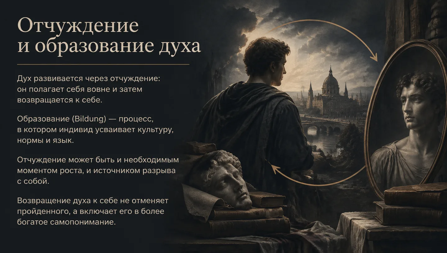 Отчуждение и образование духа