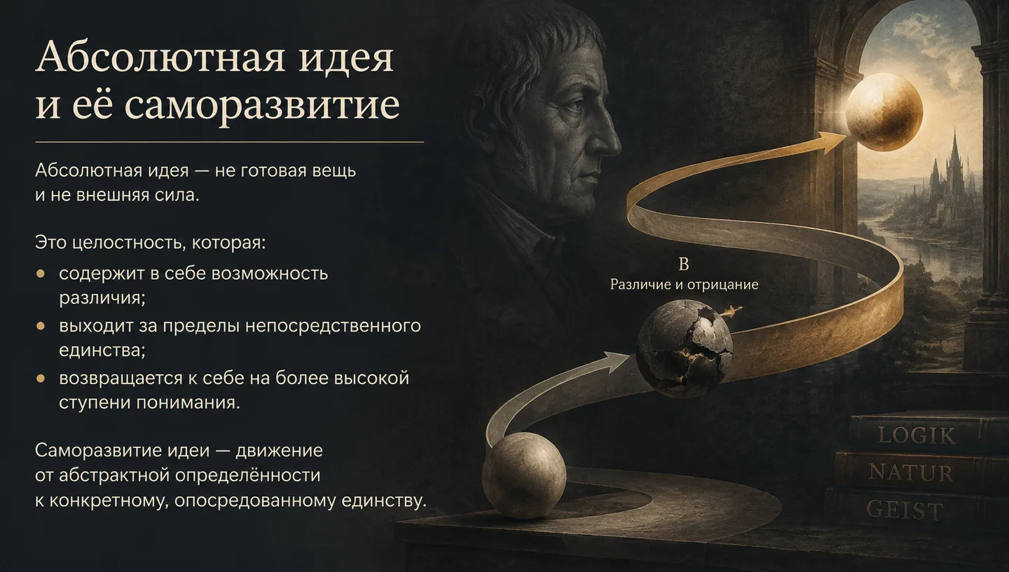 Абсолютная идея и её саморазвитие