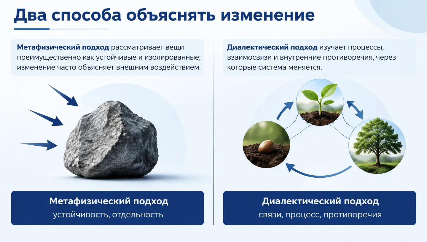 Два способа объяснять изменение
