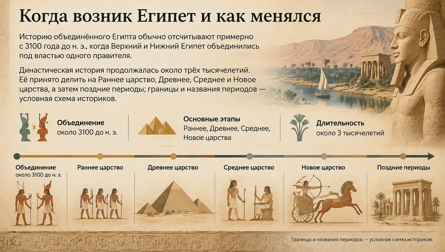 Когда возник Египет и как менялся