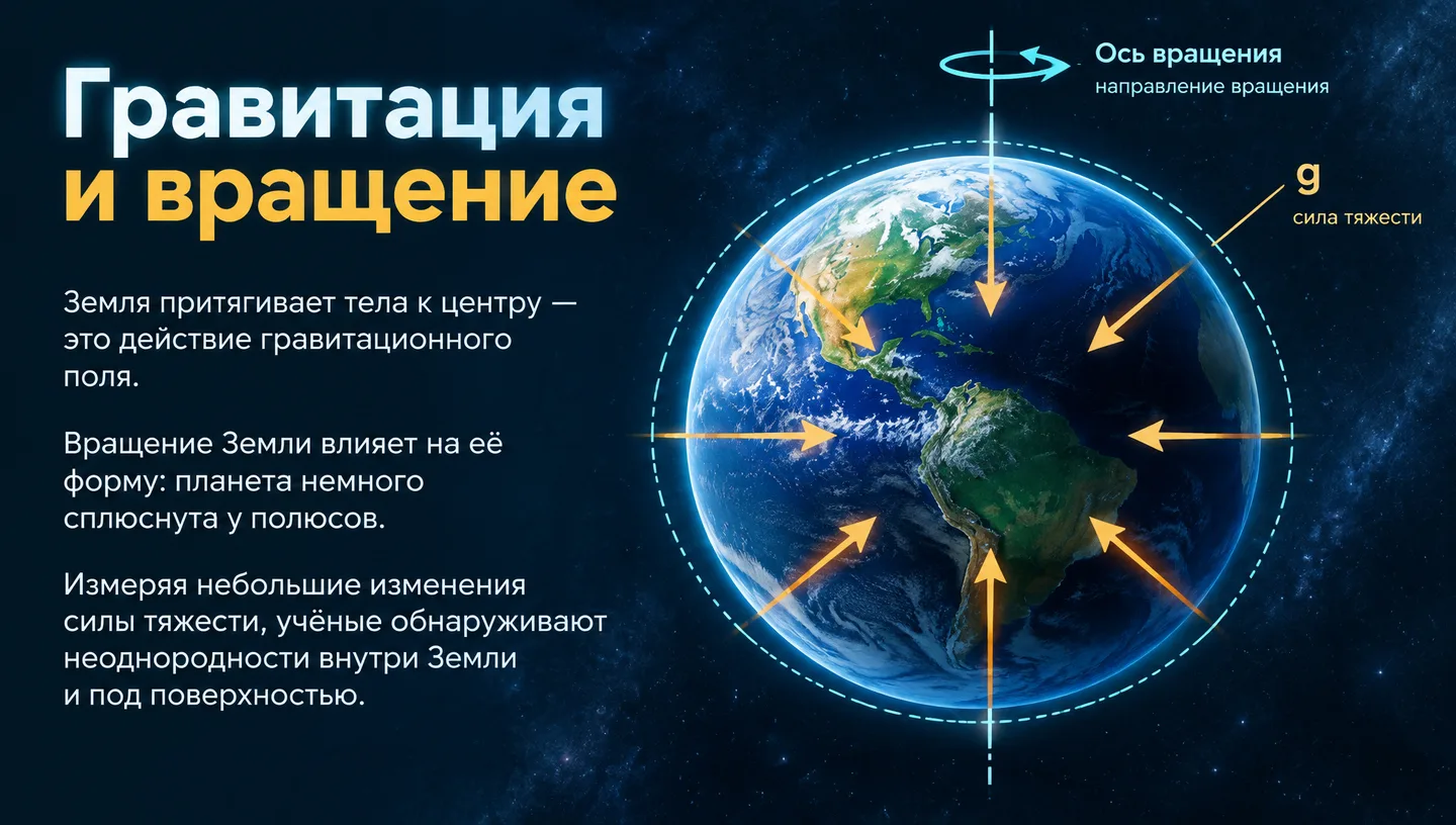 Гравитация и вращение