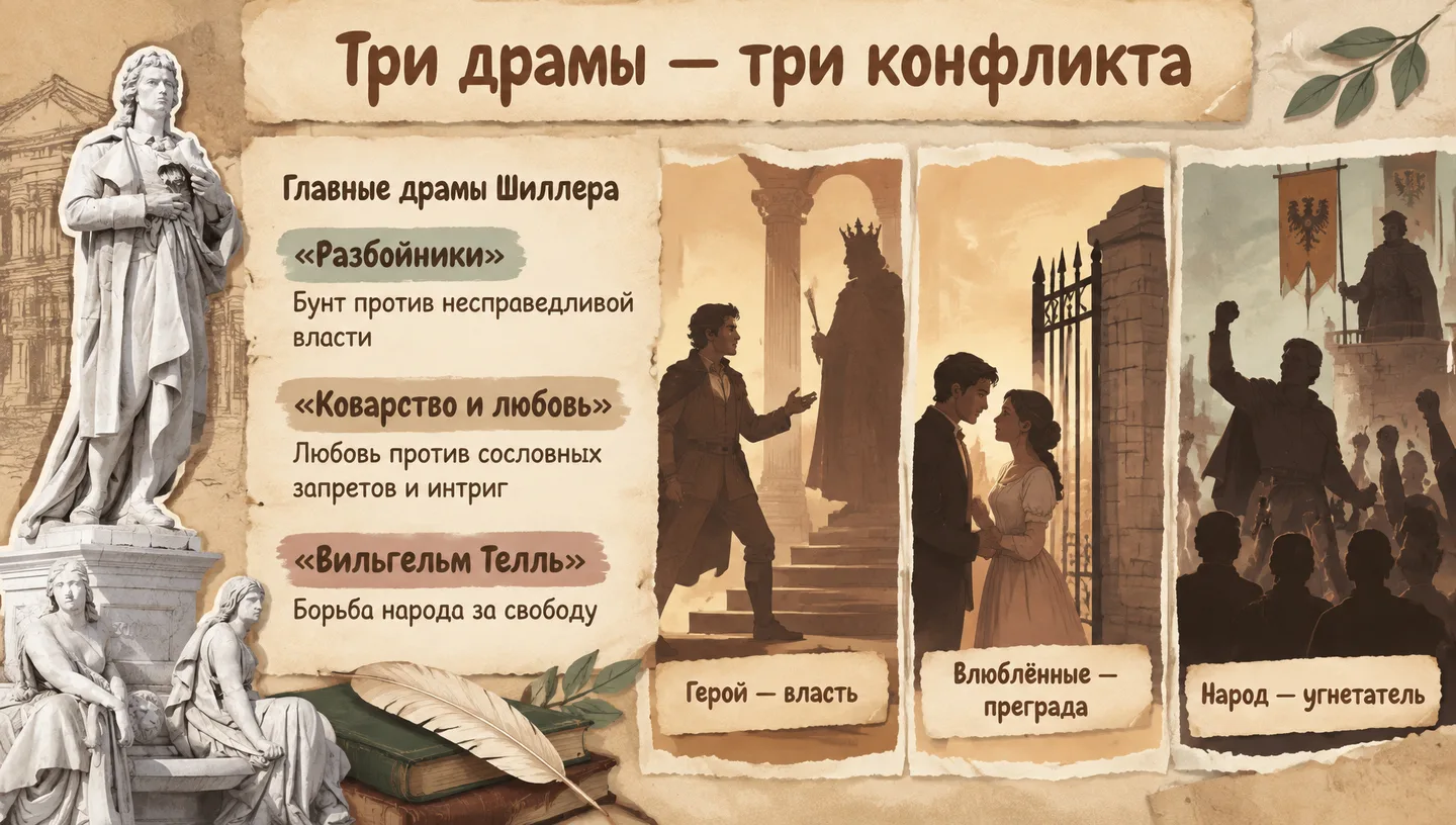 Три драмы — три конфликта
