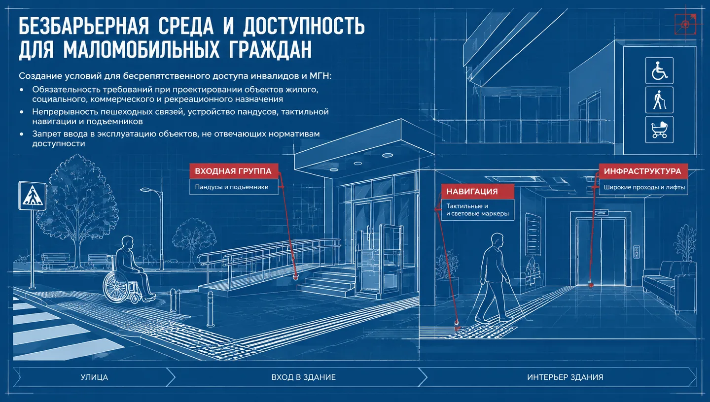 Безбарьерная среда и доступность для маломобильных граждан