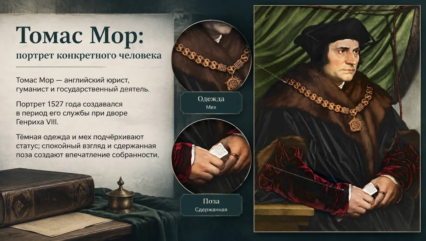 Томас Мор: портрет конкретного человека