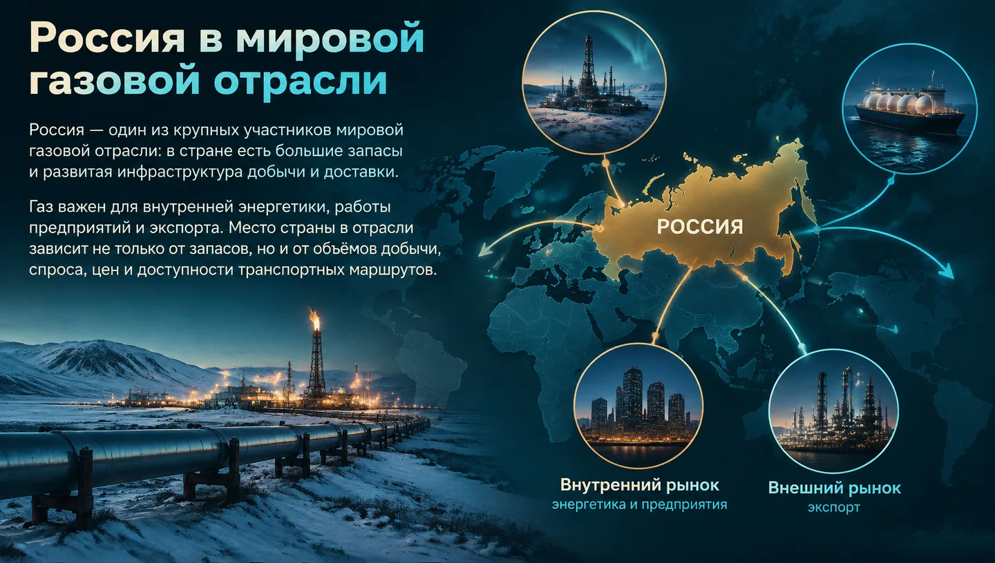 Россия в мировой газовой отрасли