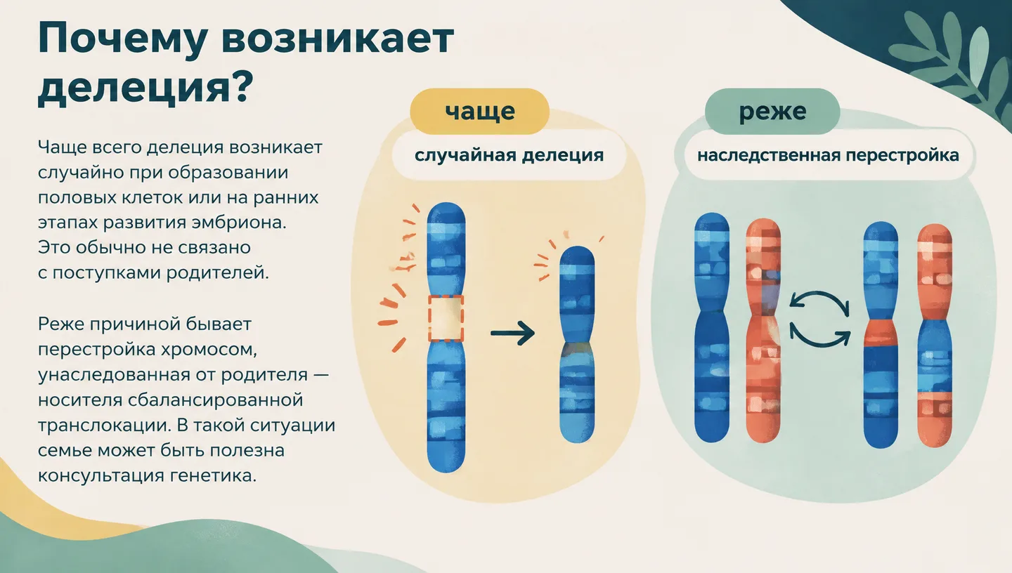 Почему возникает делеция?