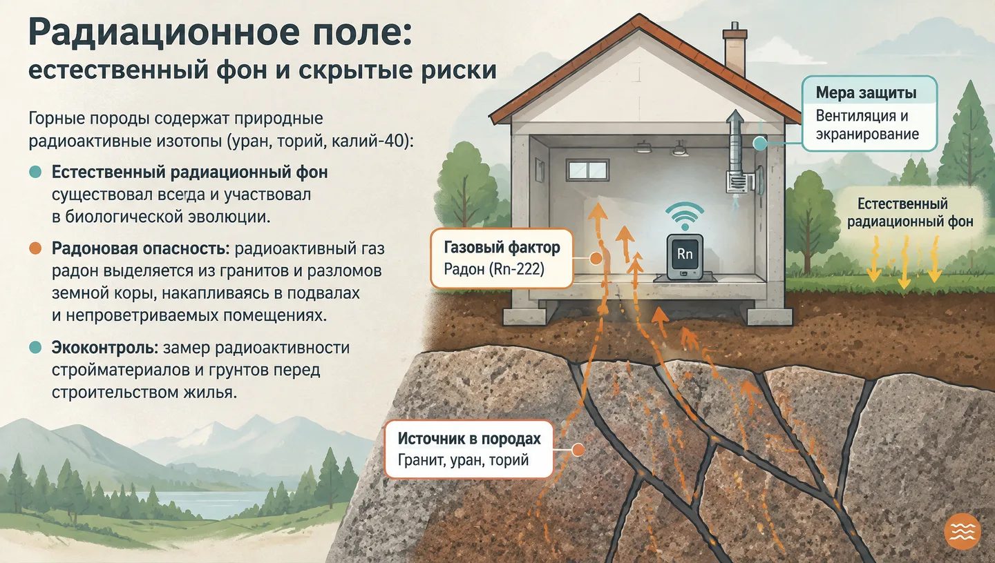 Радиационное поле: естественный фон и скрытые риски