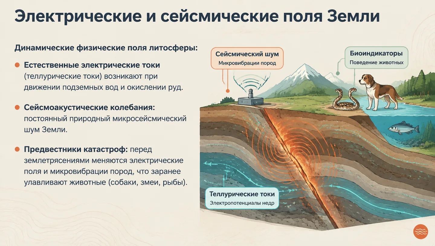 Электрические и сейсмические поля Земли
