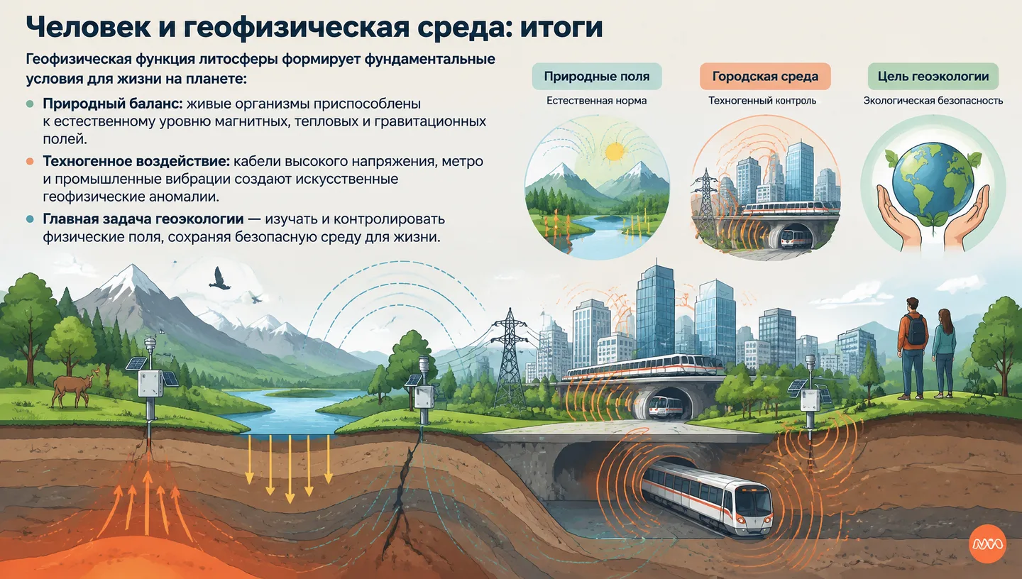 Человек и геофизическая среда: итоги