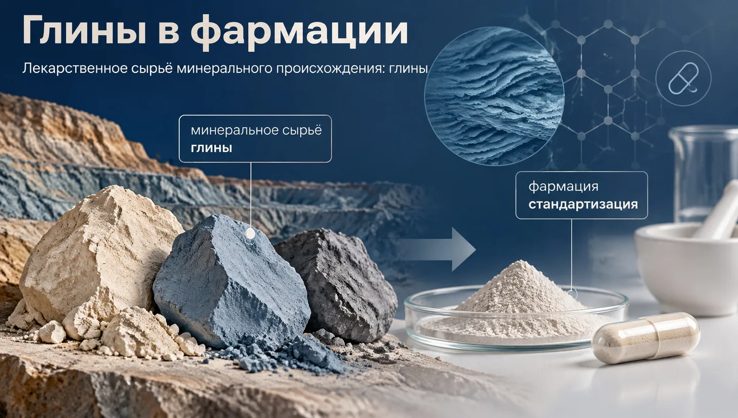 Первый слайд: Глины в фармации