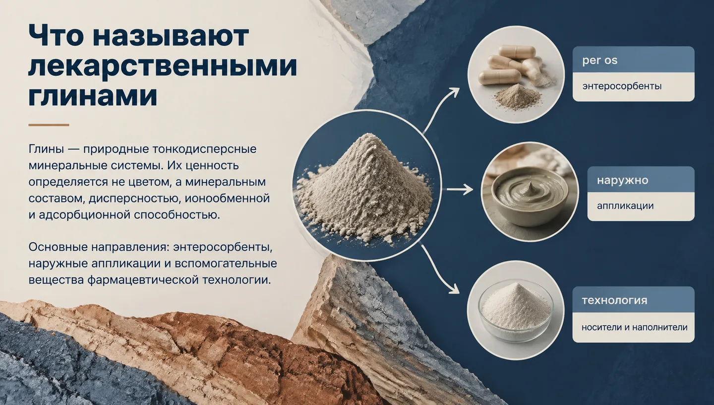 Что называют лекарственными глинами