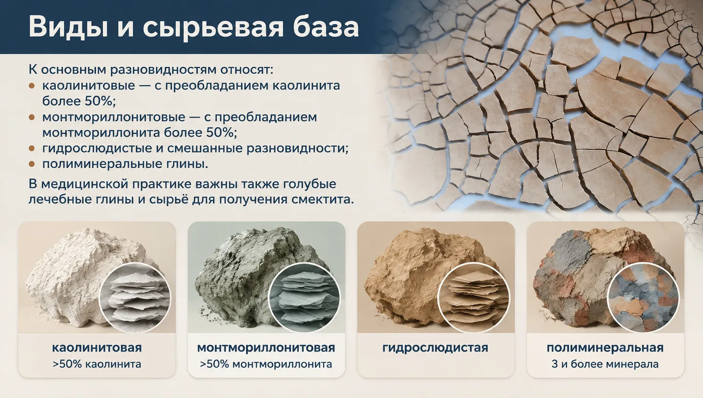 Виды и сырьевая база