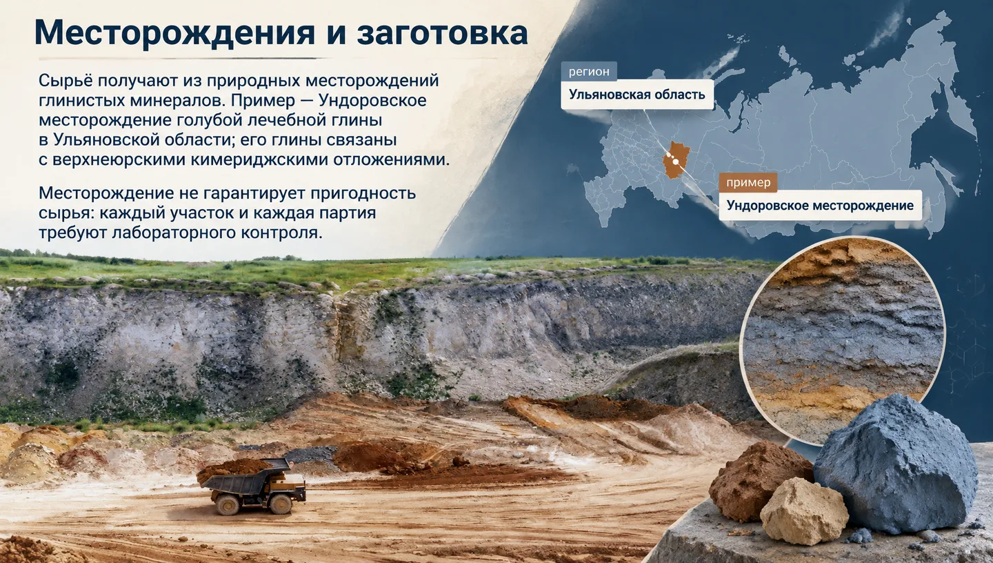 Месторождения и заготовка