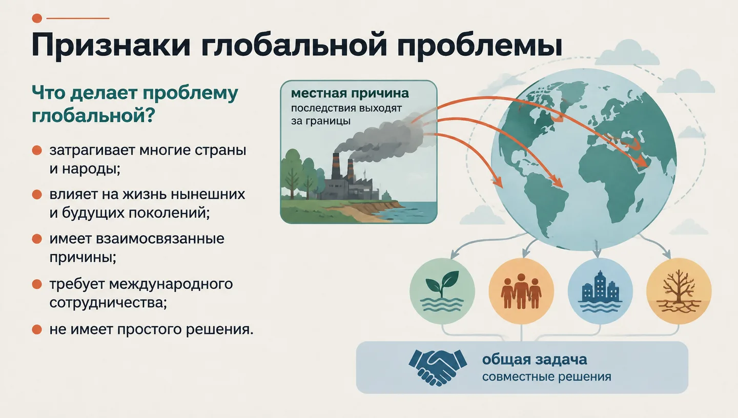 Признаки глобальной проблемы
