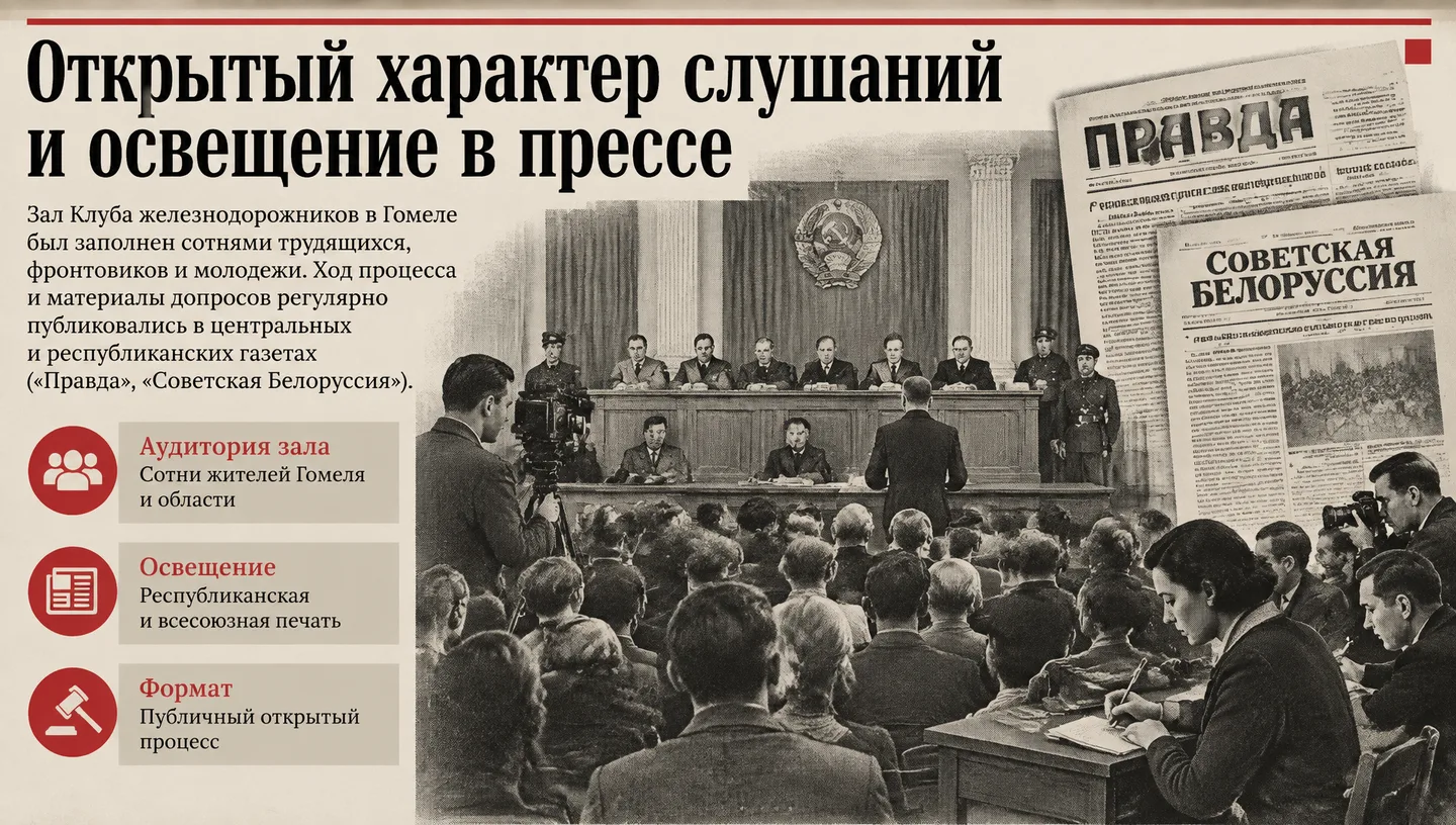 Открытый характер слушаний и освещение в прессе