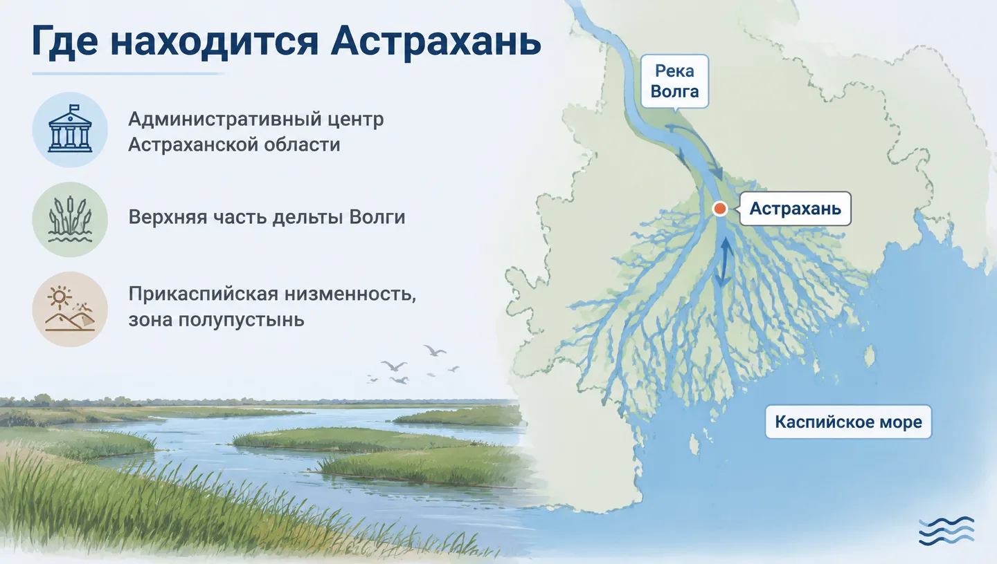 Где находится Астрахань