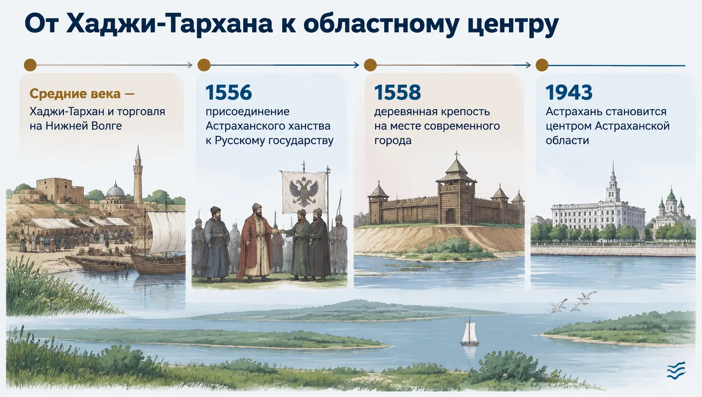 От Хаджи-Тархана к областному центру