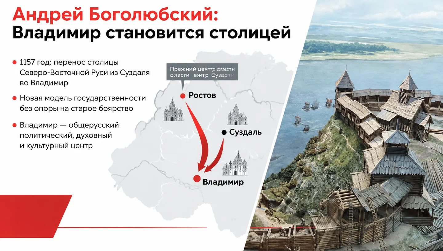 Андрей Боголюбский: Владимир становится столицей
