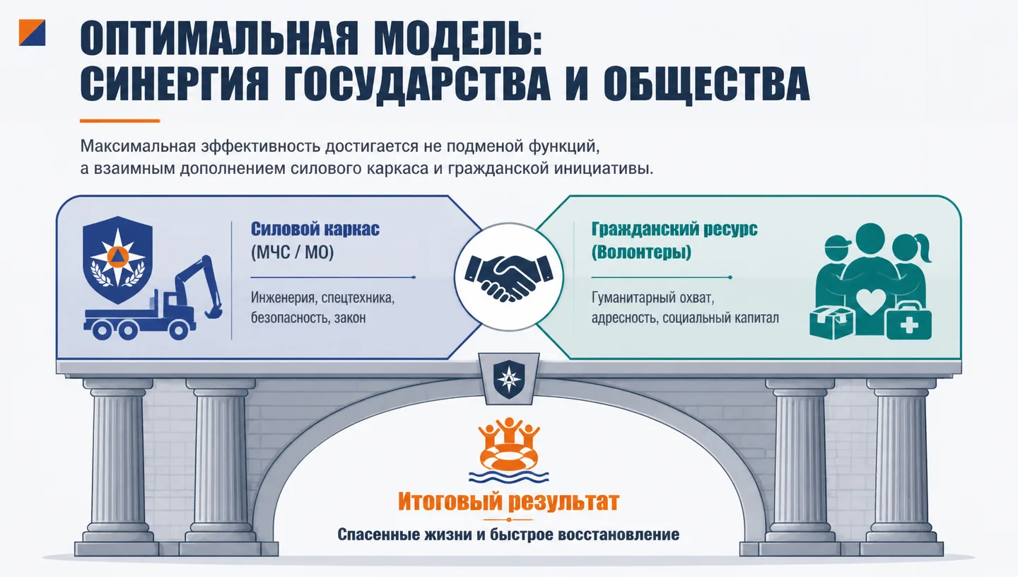 Оптимальная модель: Синергия государства и общества