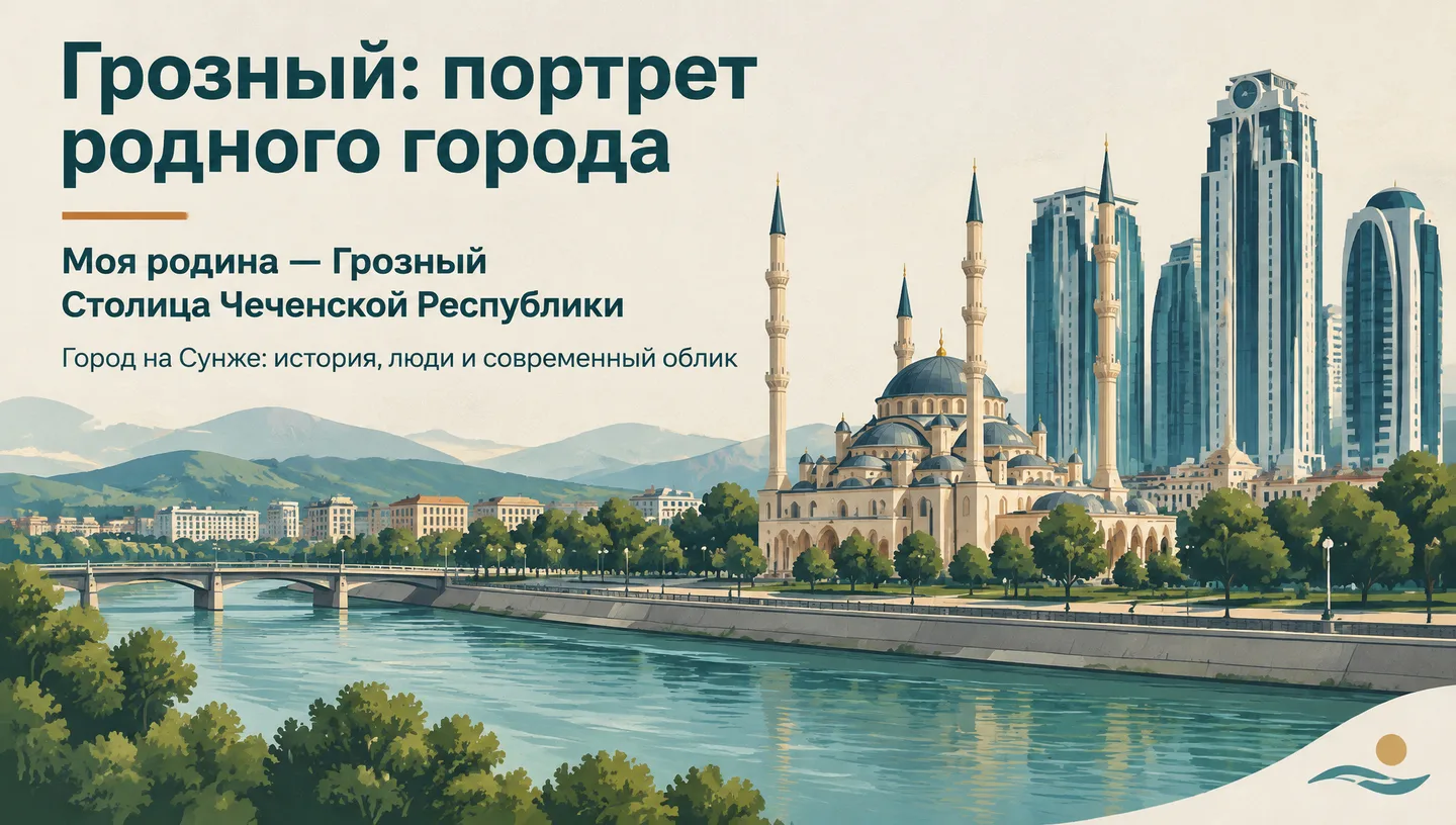 Первый слайд: Грозный: портрет родного города