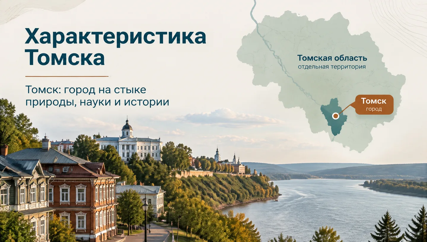 Первый слайд: Характеристика Томска