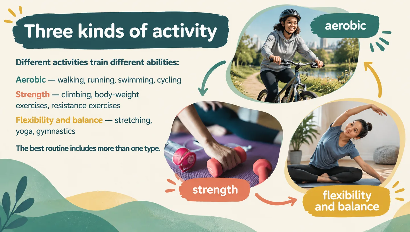 Three kinds of activity