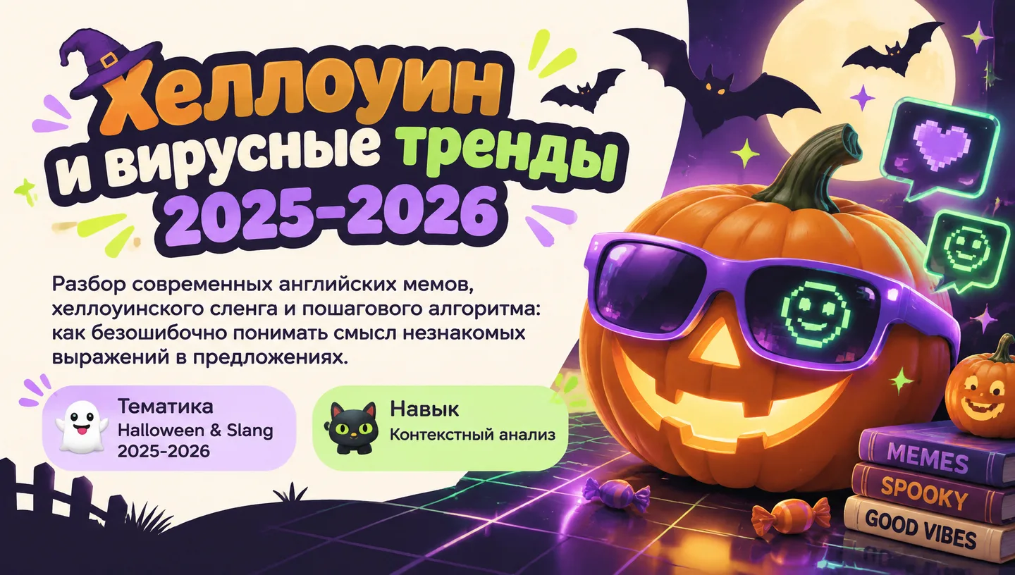 Первый слайд: Хеллоуин и вирусные тренды 2025–2026