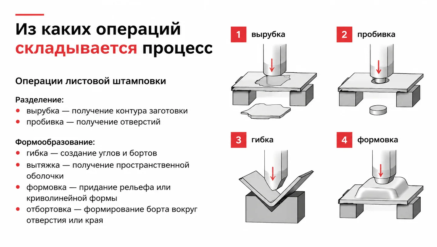 Из каких операций складывается процесс
