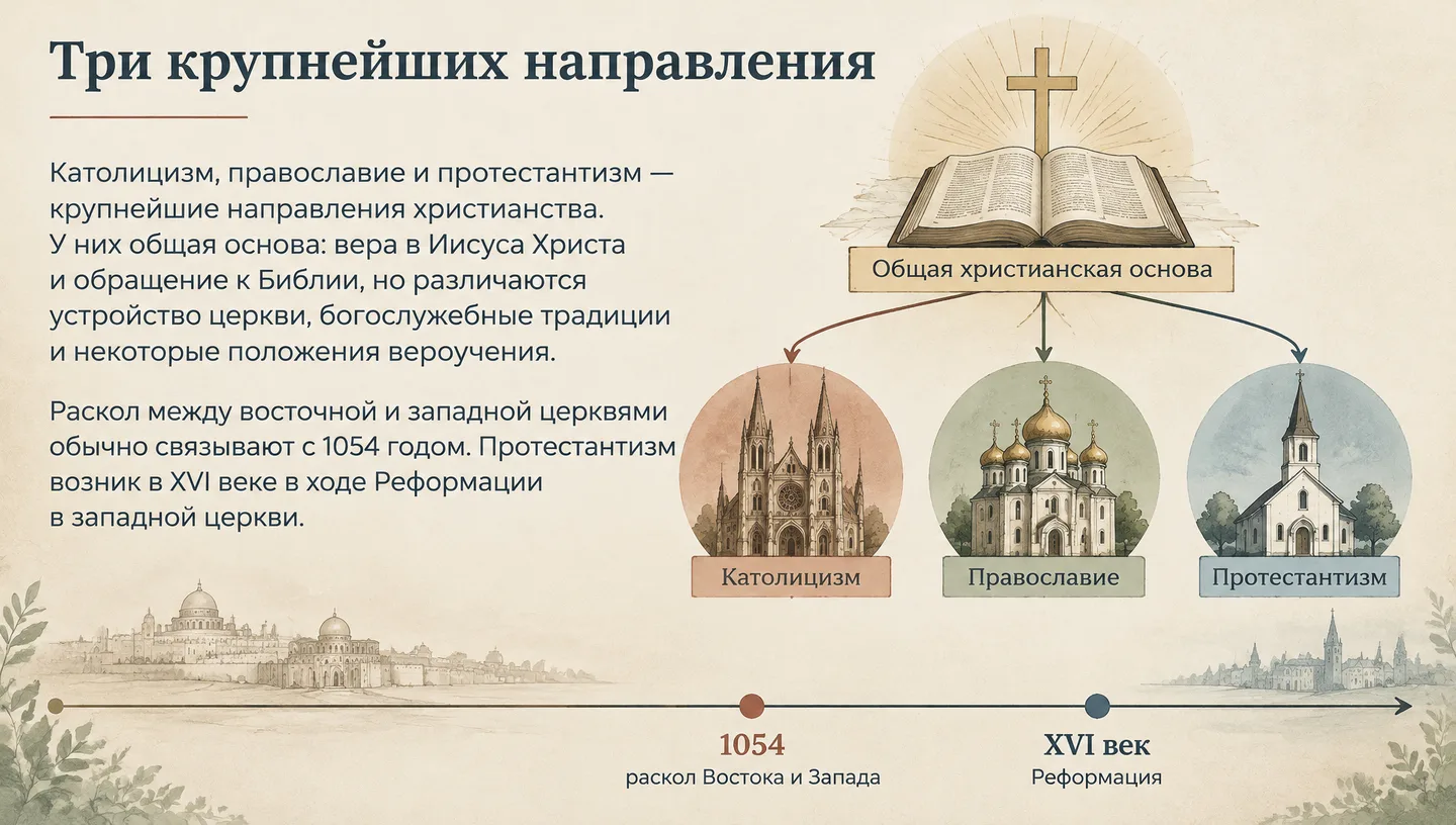 Три крупнейших направления