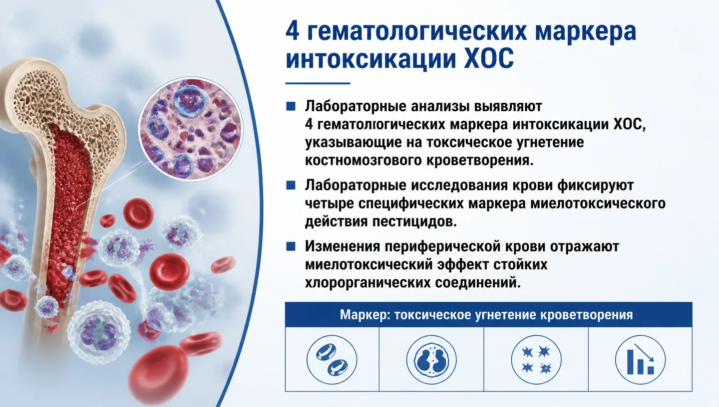 4 гематологических маркера интоксикации ХОС