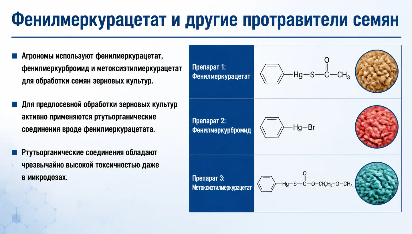 Фенилмеркурацетат и другие протравители семян