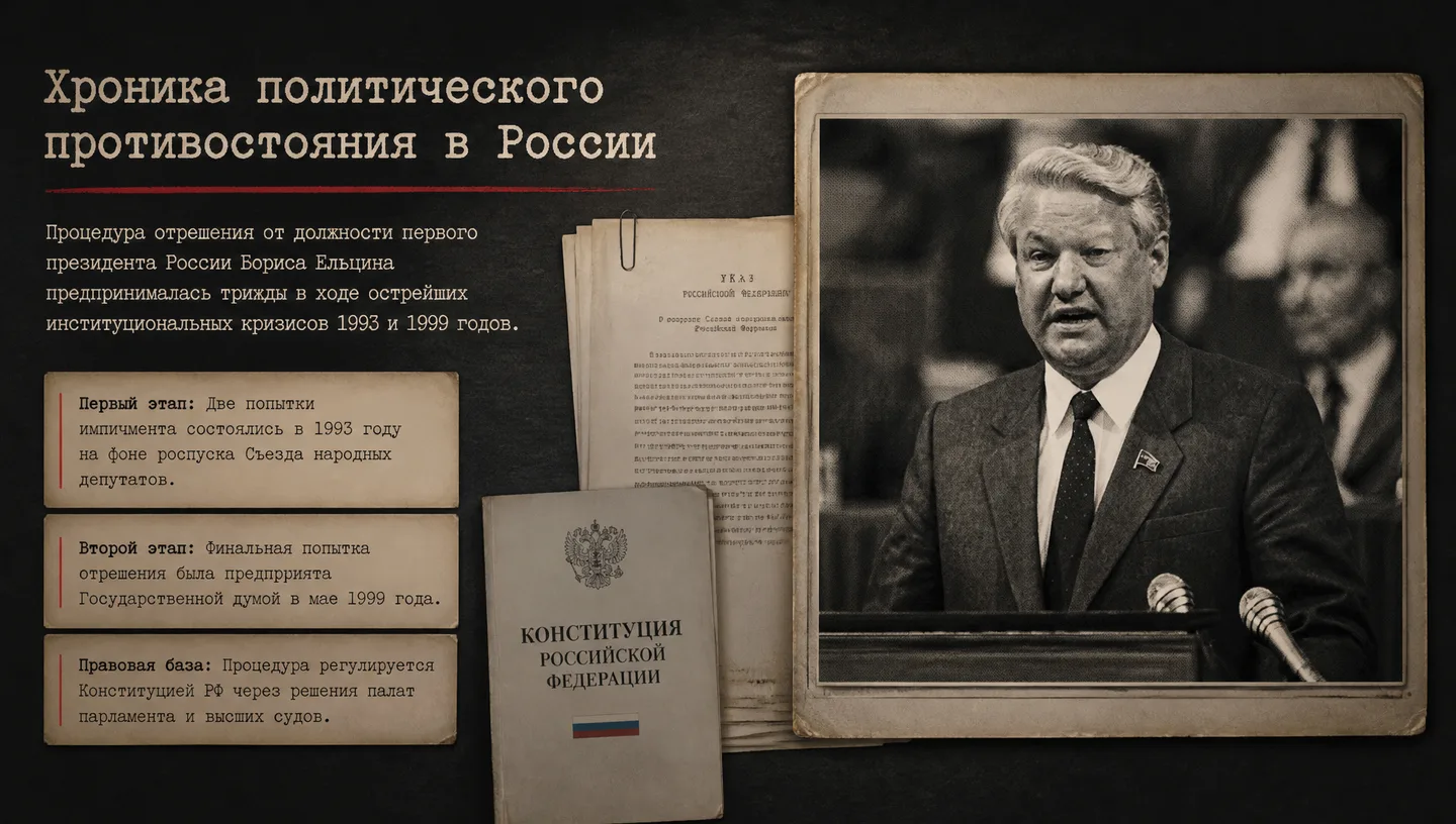 Первый слайд: Хроника политического противостояния в России