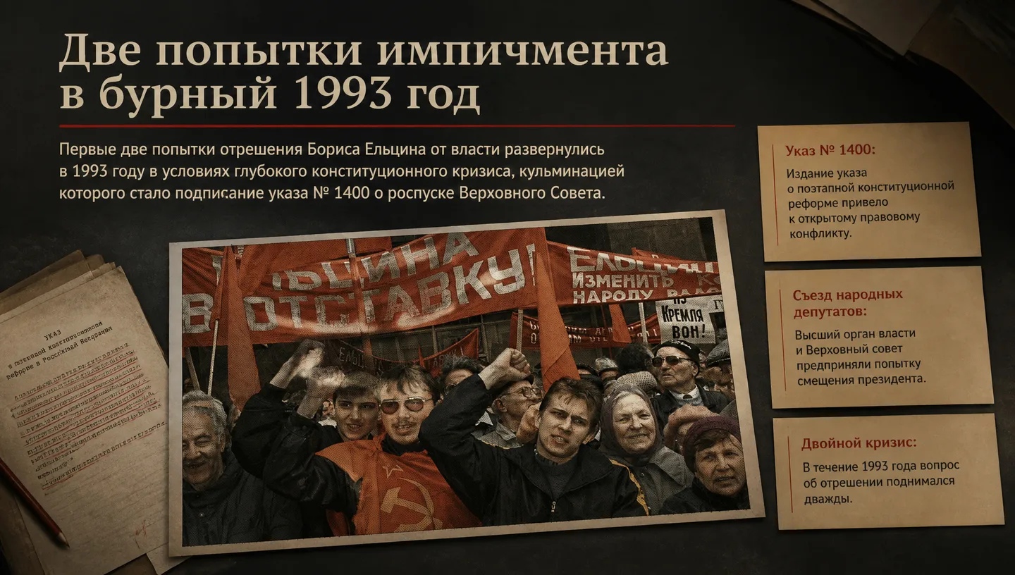 Две попытки импичмента в бурный 1993 год