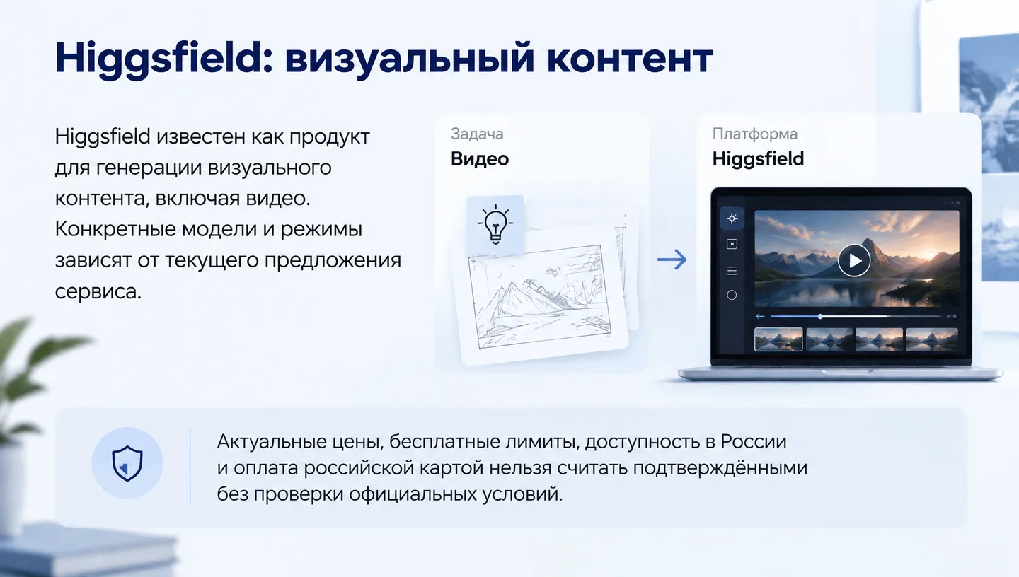 Higgsfield: визуальный контент