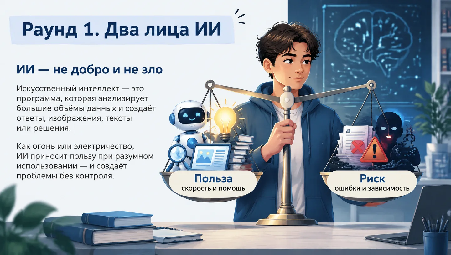 Раунд 1. Два лица ИИ