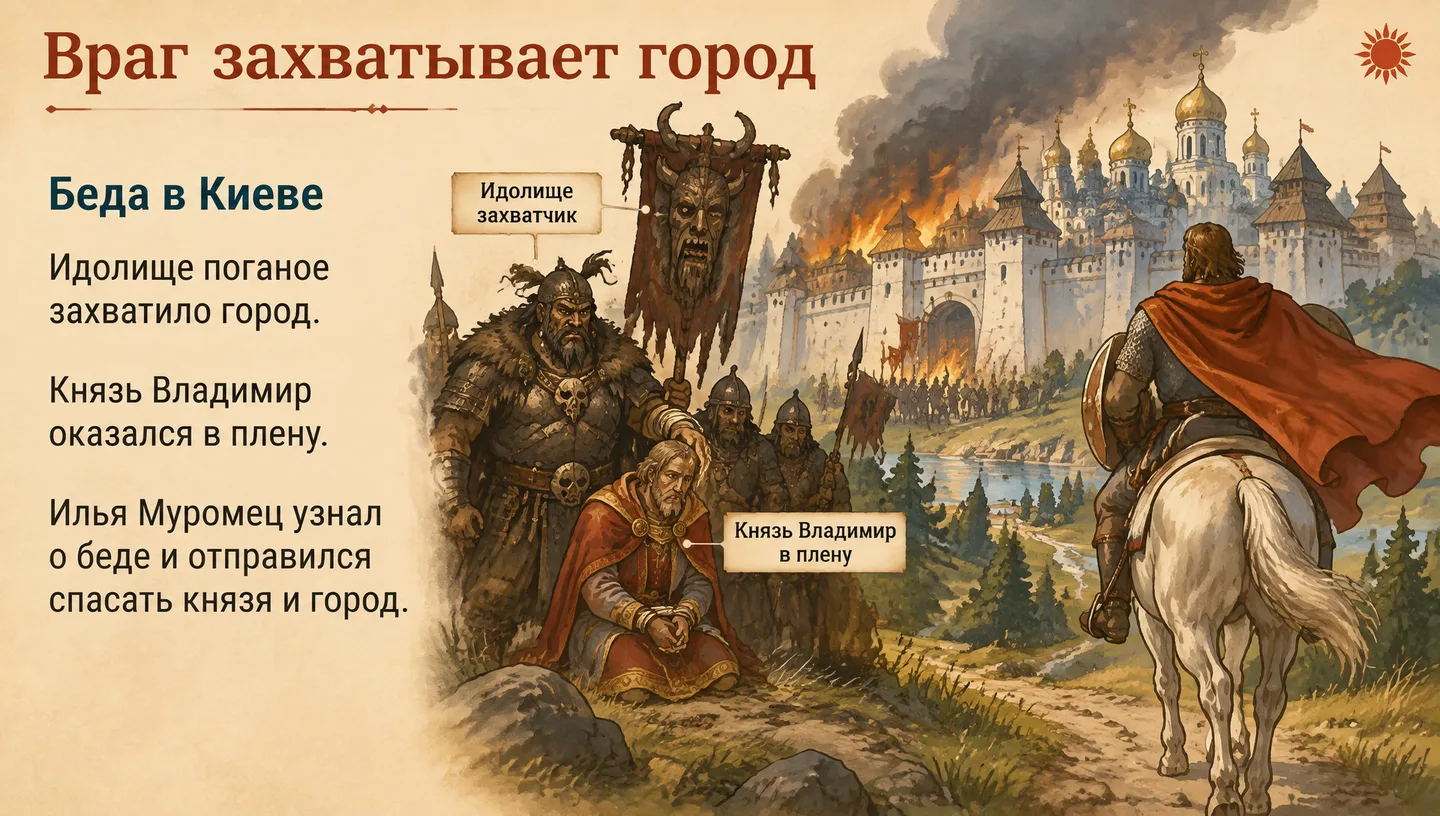 Враг захватывает город